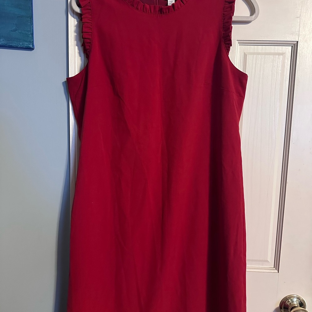 J. Crew Factory Red Sheath Mini Dress